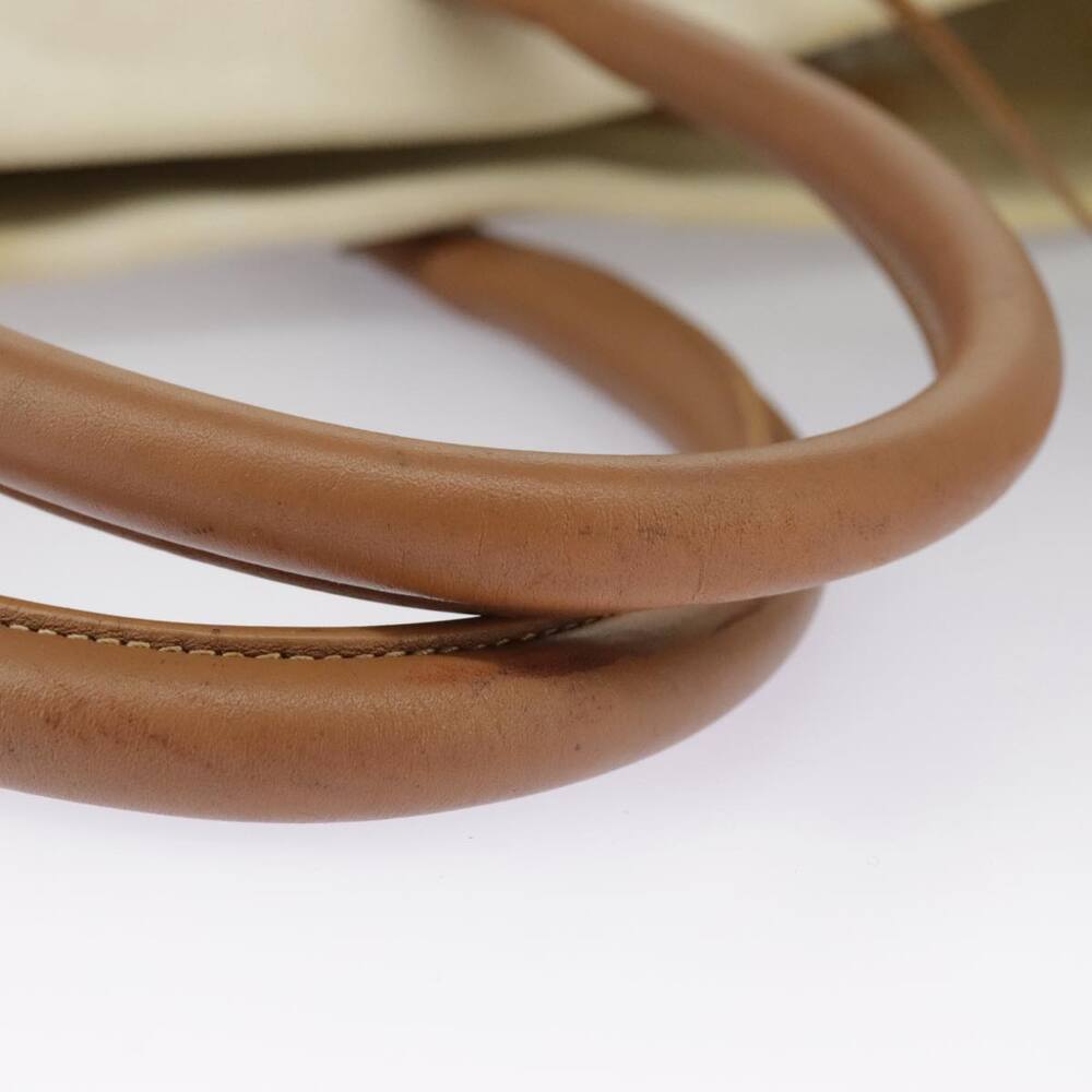 CELINE Horizontalkava Tote Bag Canvas White Gold - Picture 8 of 16